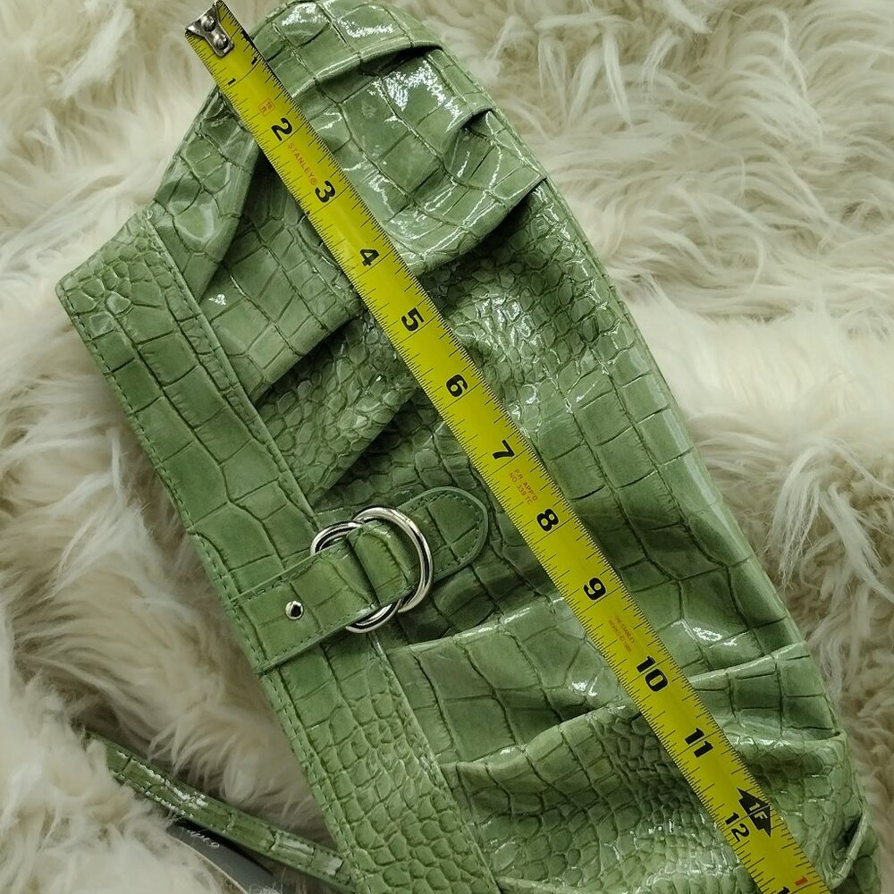 Apt. 9 Crocodile-Embossed Clutch – Lime Green (New with Tags) - Picture 5 of 6